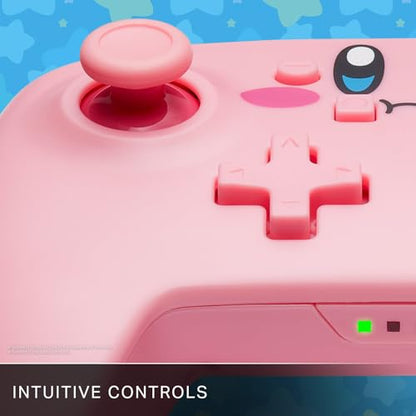 PowerA Wireless Controller for Nintendo Switch - Kirby Mouthful, Switch Lite/Switch-OLED Model, Nintendo Switch 2, AA Battery Powered (Battery Included), Bluetooth, Motion Controls, Officially Licensed - style: Kirby