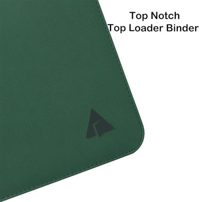 Top loader Binder, Holds 504 Top loaders, 9-Pocket Top Loader Binders with Sleeves for TCG & Sports Cards in 3'' x 4'' Top loaders -Green - color: Green