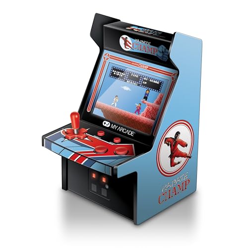 My Arcade Karate Champ Micro Player Arcade Machine: Fully Playable, 6.75 Inch Collectible, Color Display, Speaker, Volume Buttons, Headphone Jack - Electronic Games - style: Karate Champ