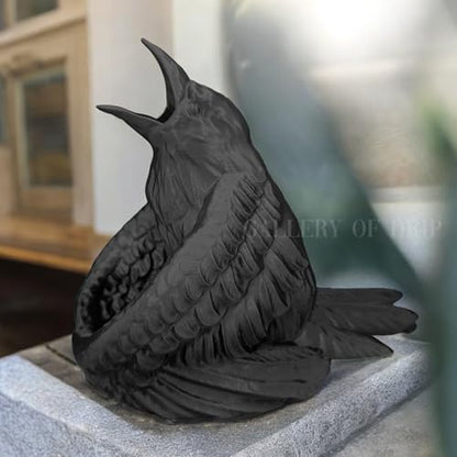Enchanting Raven Dice Tower for RPG Enthusiasts, Perfect Dungeons and Dragons Accessory, Ideal DND, Crow, Bird, D&D Dice Rolls & Gifts, Warhammer, Fantasy Gaming Charm, Custom Tabletop Cyberpunk