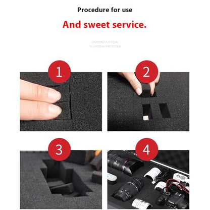 Pick Apart Foam Insert Square Sheet With Bottom Use For Board Game Box Cases Storage Drawer Industrial Project Pick And Pluck Sheets - size: 405x305x25mm