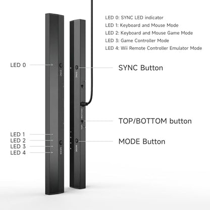 MAYFLASH W010 Wireless Sensor Dolphinbar for PC USB Wii Remote Adapter Used on PC Windows