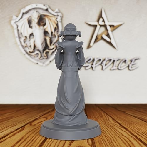 AUSPDICE Mindflayer Monster, 28mm Tabletop Unpainted DND Miniatures-AS234 | Fantasy Role Playing Figurine for Dungeons and Dragons, TTRPG Games, Psionic Encounters, Horror Scenarios and RPG Accessories