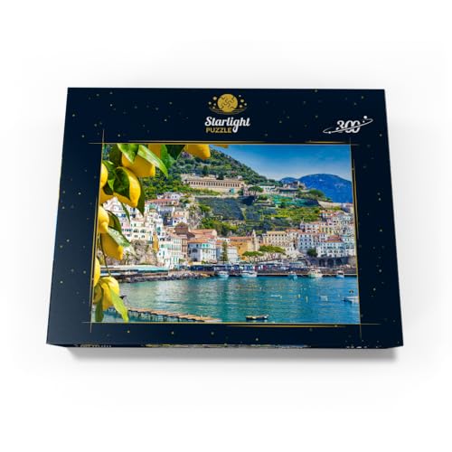 MyPuzzle Panoramic View of Beautiful Amalfi On Hills Leading Down to The Coast, Campania, Italy - Premium 300 Piece Jigsaw Puzzle for Adults - size: 300 Pieces