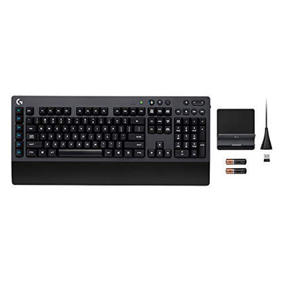Logitech G613 Lightspeed Wireless Mechanical Gaming Keyboard, Multihost 2.4 GHz + Blutooth Connectivity - Black