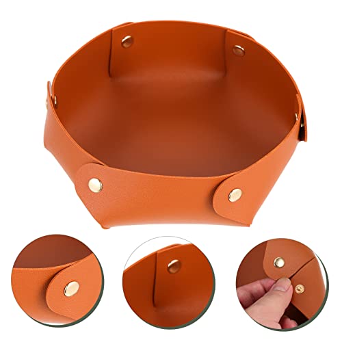 Large Capacity Dice Storage Tray Folding Tabletop Box for Household Dice - color: Brown
