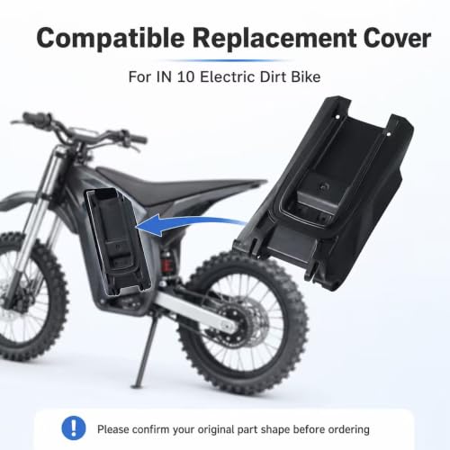 Battery Cover Guard Compatible Fit for Yozma IN 10, Electric Dirt Bike Battery Wrap Protector Left & Right Side Covers, Controller Cover Replacement Parts (Top battery cover) - color: Top battery cover