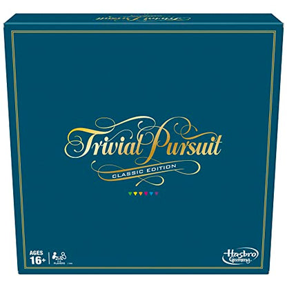 Trivial Pursuit Classic Edition Board Game for Adults and Teens Ages 16 and Up, Trivia Game for 2-6 Players