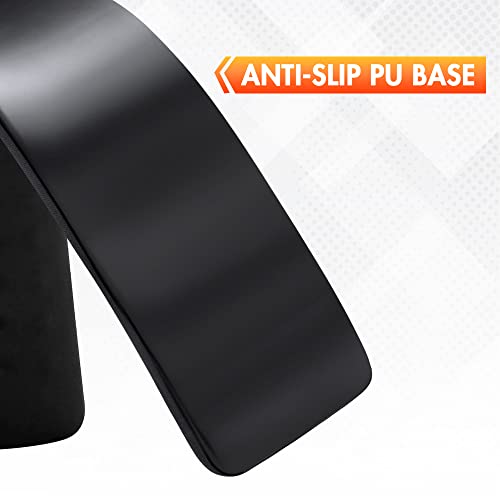 Keyboard Wrist Rest - 17 3/8 in Wrist Rest for Computer and Laptop with Massage Dots, Memory Foam Wrist Pad for Keyboard with Non-Slip PU Base for Ergonomic Wrist Support.