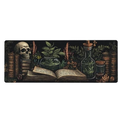 Dark Academia Mouse Pad XL Large Mousepad Non Slip Rubber Base Desk Mat for Laptop Computer Gaming 31.5" X 12" - color: Dark Academy