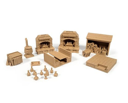 Bustling Inn & Tavern Scatter Terrain Set – 28/32mm Miniature Accessories
