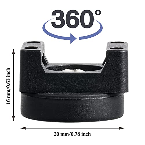 Yookeer 15 Pcs Magnetic Zip Tie Mount Base Black Magnetic Cable Clips Wire Holder Multipurpose Cable Ties Management Base Electrical Supplies for Wire (22 mm) - size: 22 mm