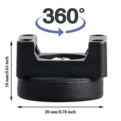 Yookeer 15 Pcs Magnetic Zip Tie Mount Base Black Magnetic Cable Clips Wire Holder Multipurpose Cable Ties Management Base Electrical Supplies for Wire (22 mm) - size: 22 mm