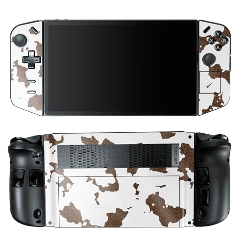 Glossy Glitter Gaming Skin Compatible with Lenovo Legion Go - Brown Cow - Premium 3M Vinyl Protective Wrap Decal Cover - Easy to Apply | Crafted in The USA by MightySkins - color: Brown Cow, style: Glossy Glitter Finish