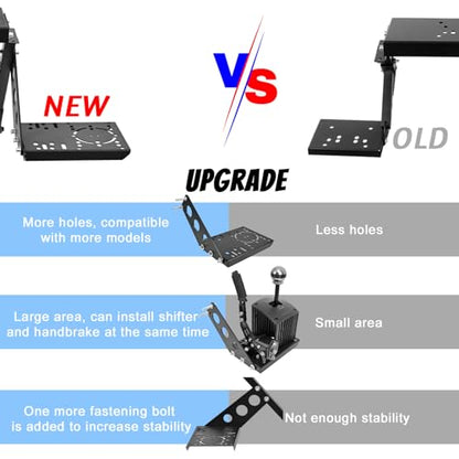 Marada Racing Gear Shifter Mount Upgrade for Racing Wheel Stand with Mounting Bolts Fits only for Partial Stand Installing the Gearshift and Handbrake