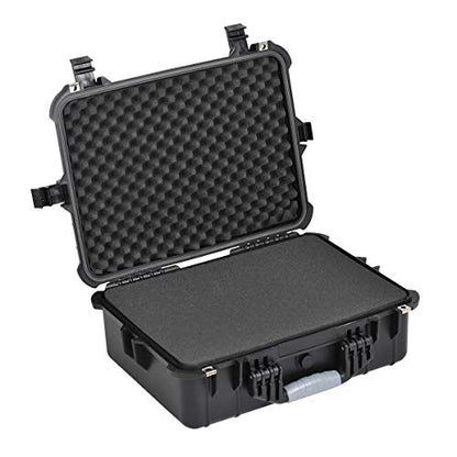 MEIJIA All Weather IP67 Waterproof Hard Camera Case,Hard Protective Case,Hard Case with Customizable Foam,Fit Use of Drones,Camera,Equipments,Pistols(Black,19.78x15.77x7.41inches) - color: Black, size: 19.78x15.77x7.41inches