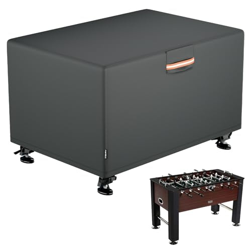 EVRBUL Foosball Table Protection Cover Soccer Table Cover Waterproof Outdoor/Indoor UV Resistant ，Heavy Duty 420D，63"x45"x35"