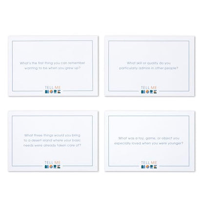 Compendium Tell Me More: Icebreaker Edition – A Conversation-Starter Game of 52 Questions to Deepen Connections - color: Icebreaker Edition