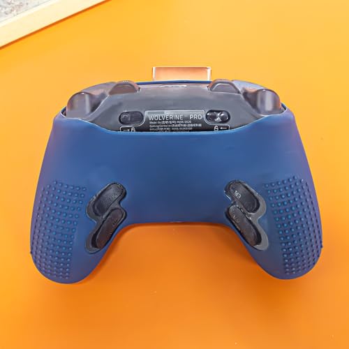 Gaming Controller Protective Case Cover for Razer Wolverine V3 Pro,Silicone Skin Cover Shockproof Protection Sleeve Compatible for Razer Wolverine V3 Pro (Blue) - color: Blue