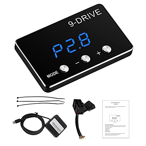 Throttle Response Controller 9 Drive Modes Smart Electronic Racing Accelerator Compatible with Dodge Challenger Ram Jeep Cherokee KJ KK Wrangler JK Maserati Ghibli - size: 807