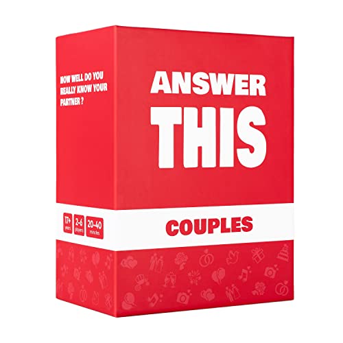 Answer This - Couples Game - Do You Really Know Your Partner? - 150 Conversation Cards for Date Night or Valentines – Anniversary or Engagement Gift for Adults - color: Couples