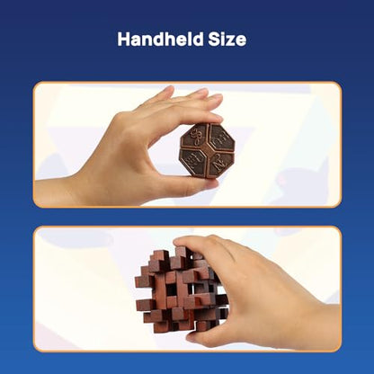 9pcs Difficulty Puzzles Gift for Adults, Teens, and Kids Brain Teaser Puzzles Game Desk Toys - style: Style B