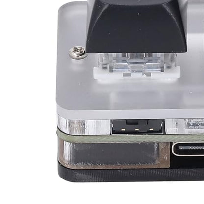 LICAEVEY USB 2-Key Mini Keypad, Support Programming Macro and Software Blue Switch Custom Keyboard with RGB Light, Support Bluetooth and USB C Connection