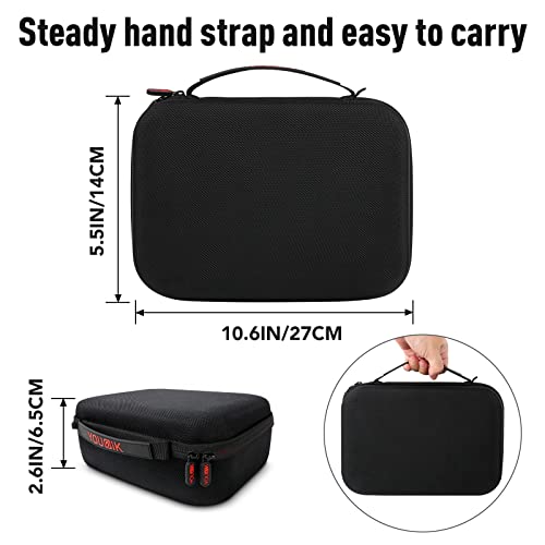 Younik Controller Carrying Travel Case, Protective Hard Case for 2 Universal Controllers, Compatible with P5, P4, X-box 1, Switch Pro, Black