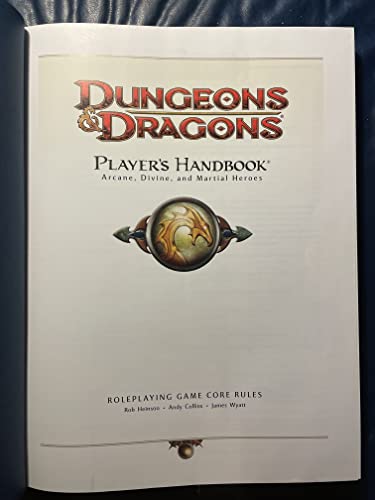 Dungeons & Dragons Player's Handbook: Arcane, Divine, and Martial Heroes (Roleplaying Game Core Rules)