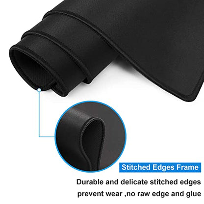 XXL Large Gaming Mouse Pad,Mousepad with Stitched Edge Frame & Non-Skid Rubber Base,Desk Mat for Work,Office Desk Pad for Laptop,Computer Keyboard and Mice Combo Pads Mouse Mat 31.5X15.7 inches - color: Pattern04