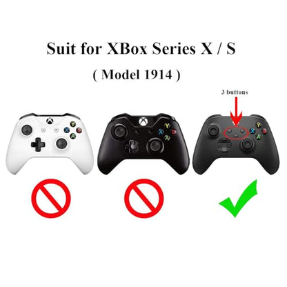 Anti-Slip Silicone Protective Cover Skin for Xbox Series X S Controller, Soft Rubber Case Protector for Xbox Core Wireless Controller with Thumb Grip Gaps