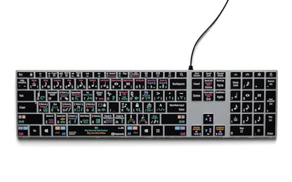 KB Covers Dorico Backlit Pro Aluminum Keyboard - Windows - US | Music Composition & Notation | Music Scoring Shortcuts | Keyboard for Musicians & arrangers - style: Windows
