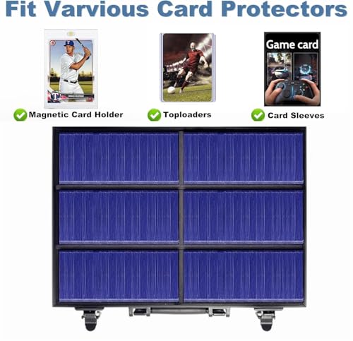 Toploaders Storage Box, Hard Toploaders Storage Case for 3" x 4" 35pt Rigid Card Holders, Card Deck Box Fits Cards, Top Loaders and Magnetic Card Holders (Black)