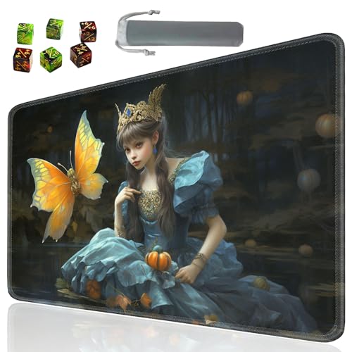 Board Game for TCG Playmat Table Mats Games Size 60X35 cm Mousepad Compatible for MTG RPG CCG Trading Card Game Play mats with 6 Dice (Playmat 14) - color: SOTW-playmats-1-14