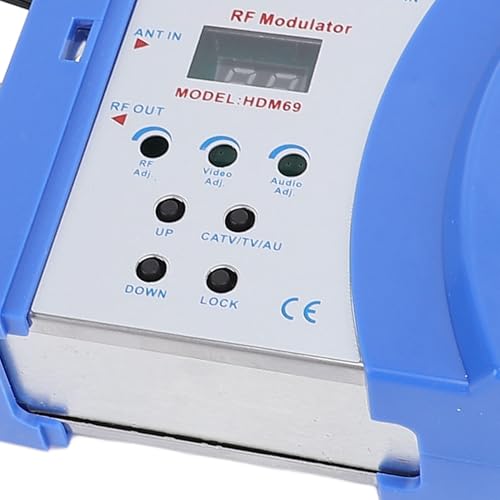HDM69 HDMI Modulator RF Modulator, Analog VHF UHF HDMI AV to RF Modulator Converter Support PAL NTSC Output, HD Multimedia Interface AV to RF Converter for TV Game Console (US)