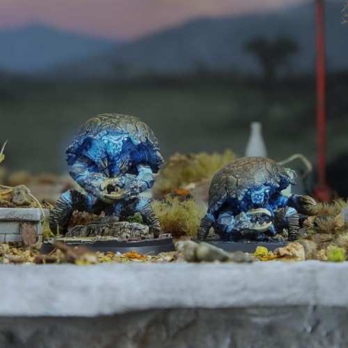 Modiphius Entertainment: Fallout: Wasteland Warfare Creatures - Nukalurks - 2 Figures, 32mm RPG Unpainted Resin Miniatures, Scenic Bases, Nuka World