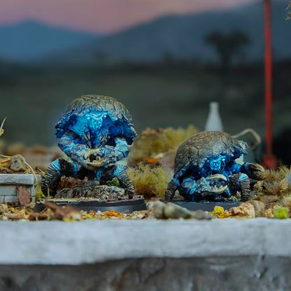 Modiphius Entertainment: Fallout: Wasteland Warfare Creatures - Nukalurks - 2 Figures, 32mm RPG Unpainted Resin Miniatures, Scenic Bases, Nuka World