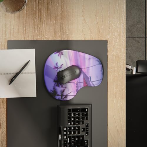 Office Mousepad with Gel Wrist Support - Ergonomic Gaming Desktop Mouse Pad Wrist Rest - Design Gamepad Mat Rubber Base for Laptop Computer -Silicone Non-Slip Special-Textured Surface (15PalmS) - color: 15PalmS