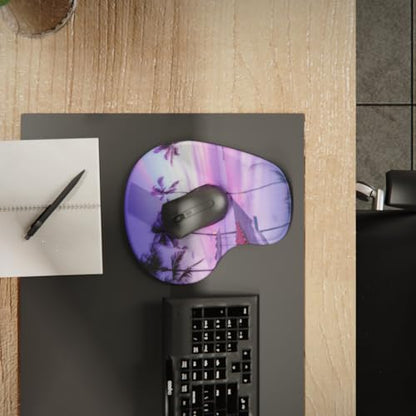 Office Mousepad with Gel Wrist Support - Ergonomic Gaming Desktop Mouse Pad Wrist Rest - Design Gamepad Mat Rubber Base for Laptop Computer -Silicone Non-Slip Special-Textured Surface (15PalmS) - color: 15PalmS