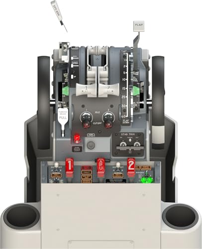 Professional 737 Throttle Quadrant for Flight Simulator – Motorized Autothrottle, Trim Wheels, Flaps & Speed Brake – 1:1 Home Cockpit Hardware Compatible with MSFS 2020/2024, X-Plane, Prepar3D (737MAX) - size: 737MAX