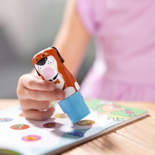 Melissa & Doug Sticker Wow! Dog Stamper and Activity Pad | 300 Surprise Stickers, Dog Stamper Toy, 24-Page Pad, Mess-Free Travel Toys, Arts & Crafts, Preschool Toys for Kids, Ages 3+ - color: Dog, size: Single
