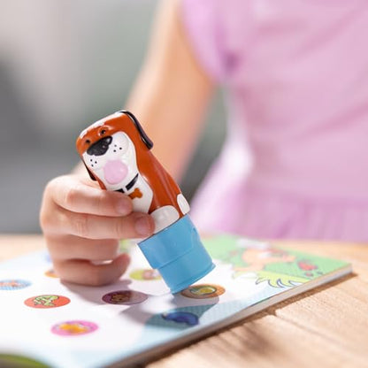 Melissa & Doug Sticker Wow! Dog Stamper and Activity Pad | 300 Surprise Stickers, Dog Stamper Toy, 24-Page Pad, Mess-Free Travel Toys, Arts & Crafts, Preschool Toys for Kids, Ages 3+ - color: Dog, size: Single