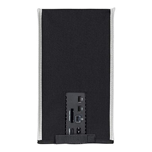 PlayVital Black Nylon Dust Cover for Xbox Series X Console, Soft Neat Lining Dust Guard, Anti Scratch Waterproof Cover Sleeve for Xbox Series X Console - Light Gray Trim - color: Light Gray Trim