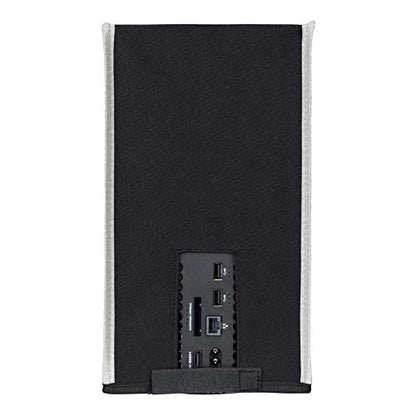PlayVital Black Nylon Dust Cover for Xbox Series X Console, Soft Neat Lining Dust Guard, Anti Scratch Waterproof Cover Sleeve for Xbox Series X Console - Light Gray Trim - color: Light Gray Trim