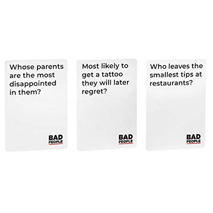 BAD PEOPLE Party Game – Hilarious Adult Card Game for Friends & Game Night | Funny Conversation & Icebreaker Board Game for Parties, Pregames, Social Gatherings & Fun Gift Ideas