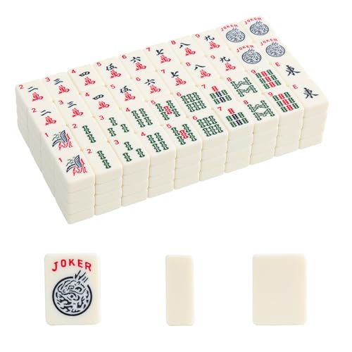 1.2” American Mahjong Tiles, 160 American Mahjong Tiles (Tiles Only, No Dice and Other Accessories) - color: Ivory