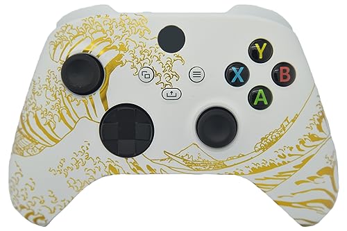 ProControllers LLC Hand Airbrushed Fade Custom Controller Compatible with Xbox Series X/S & Xbox One (Series X/S Gold Wave) - color: Series X/S Gold Wave