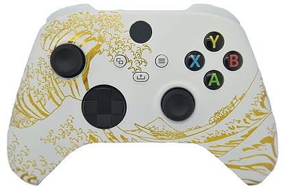 ProControllers LLC Hand Airbrushed Fade Custom Controller Compatible with Xbox Series X/S & Xbox One (Series X/S Gold Wave) - color: Series X/S Gold Wave