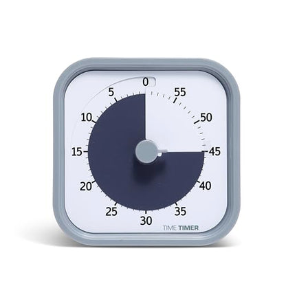 Time Timer MOD 60-Minute Visual Timer, Home Edition, Silent Operation, Study Tool for Homeschool and Office Use (Pale Shale) - color: Pale Shale, style: Timer