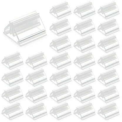 Maitys 30 Pieces Game Card Stands Plastic Card Stands DIY Board Stand for Party Favor (Transparent)
